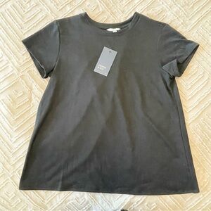 NWT Crown & Ivy Open Back Black Tee | M